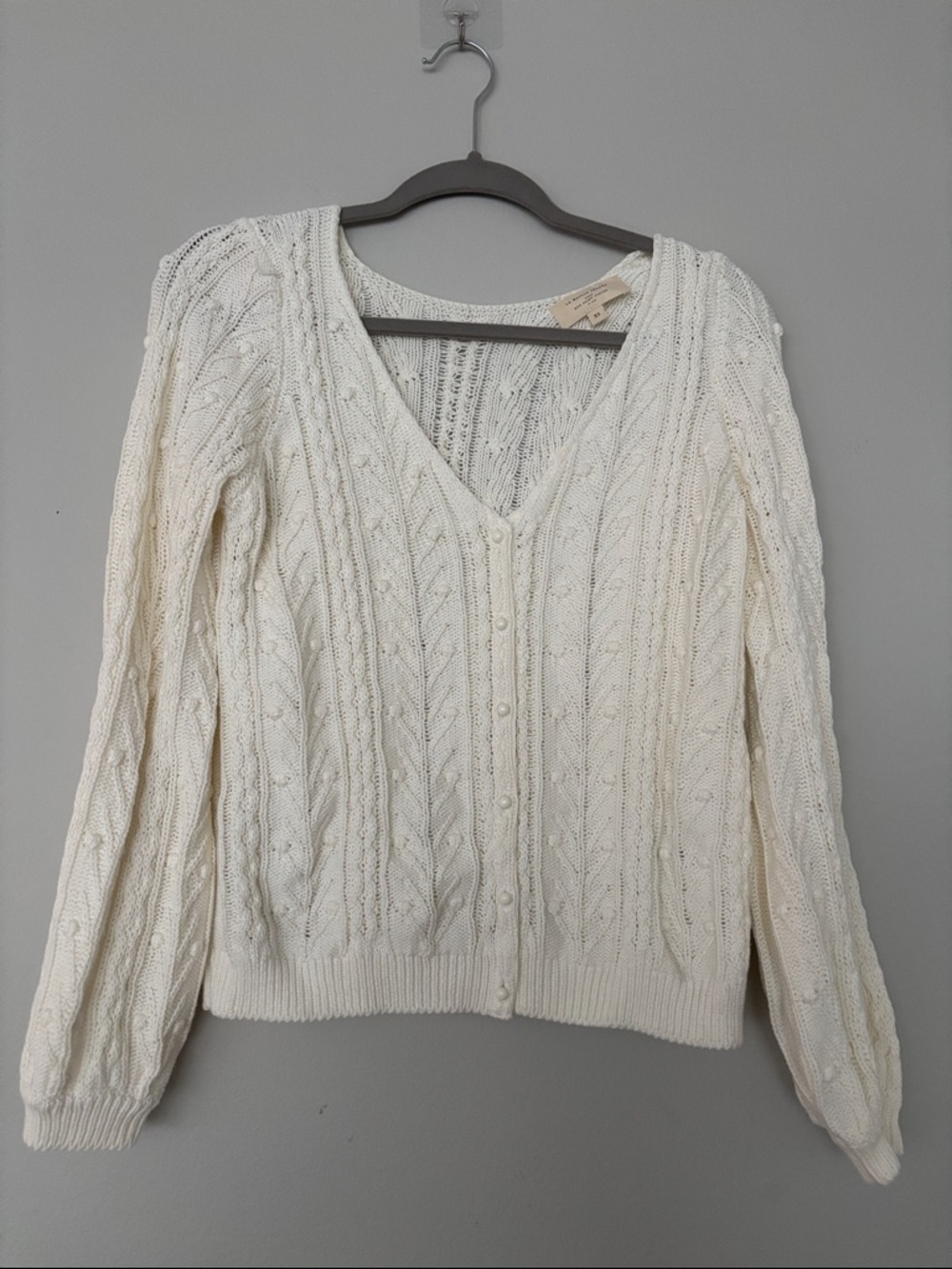 Sezane Beryl Cardigan Écru. - Size XS